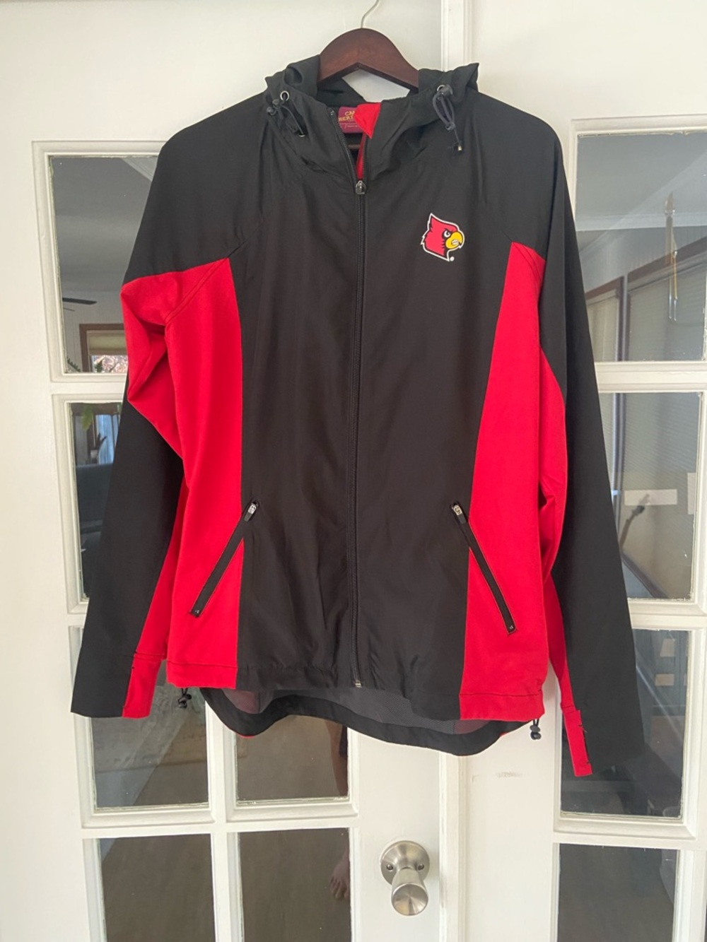 Campus Heritage University of Louisville Cardinals Black and Red Jacket Accent